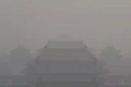 霧霾中的紫禁城